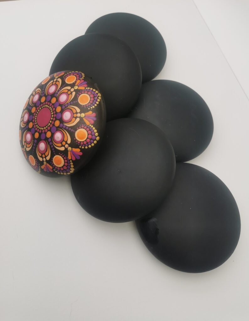 15 Pierres Plates à Peindre - Set De 15 Galets Plats (3-5 Cm) - Pierres Naturelles