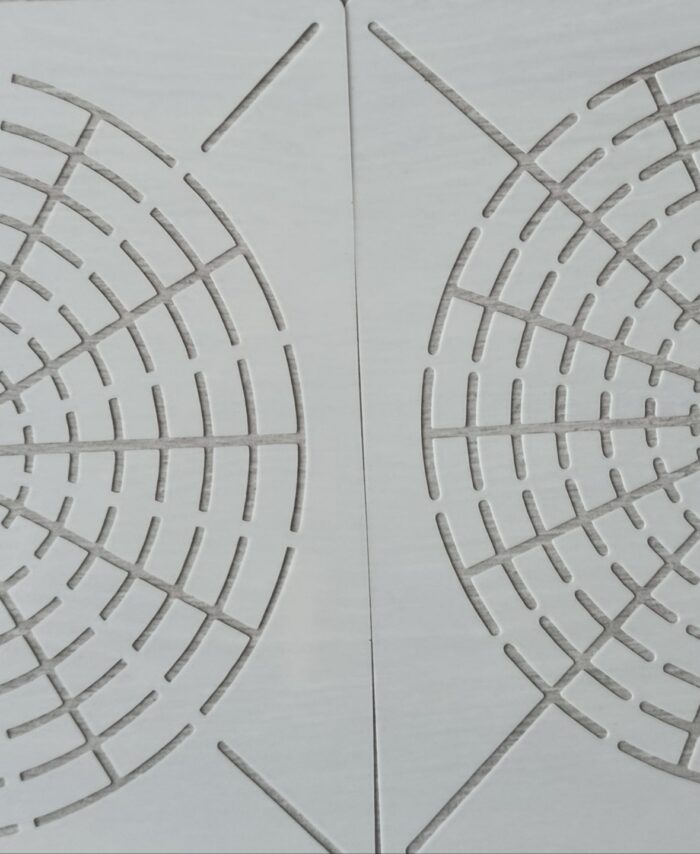 Lot de 3 grands pochoirs à Segments pour Mandala