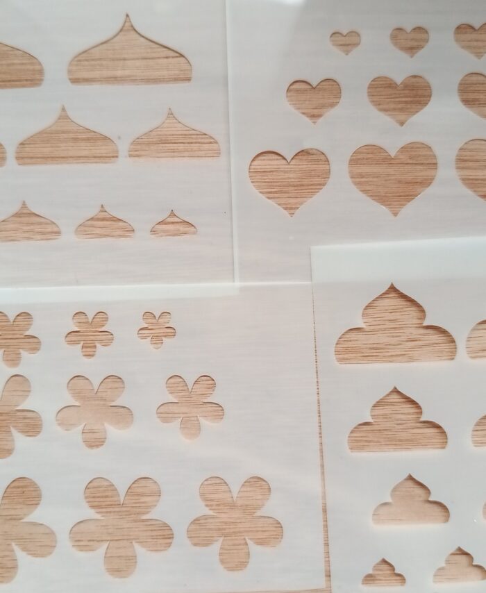 Pochoirs décoratifs x4 Mandala Dot Art